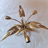 Gold metal ceiling light