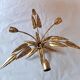 Gold metal ceiling light