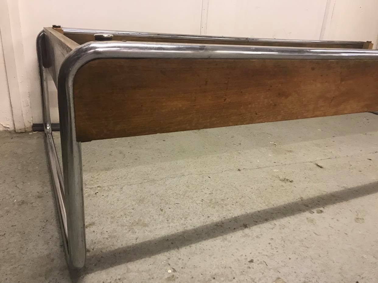 Vintage tubular metal bed