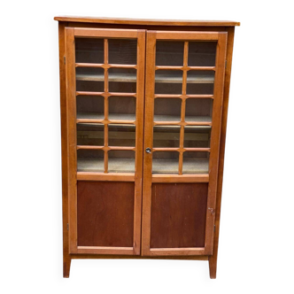 1950s wooden Parisian display cabinet
