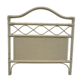 Wicker and bamboo headboard