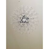 Murano Glass Sputnik Chandelier With Swirling Italian Glass