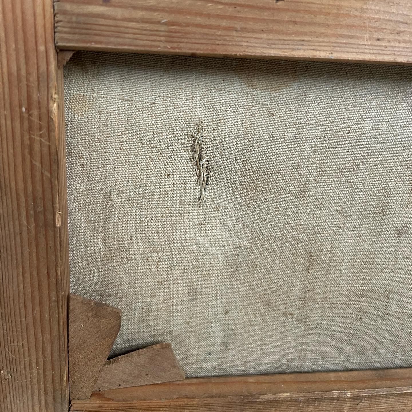 Painting of a French country village