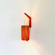Pine Veneer Wall Lamp By Krásná Jibza For Uluv Bratislava, Former Czechoslovakia, 1950S