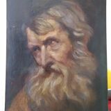 Oil on Panel portrait 1861 Spanish School