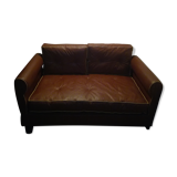 2-seater vintage fawn skai