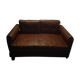2-seater vintage fawn skai