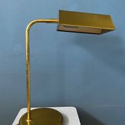 Mid-Century brass desk lamp - Bauhaus style table lamp - gold lamp