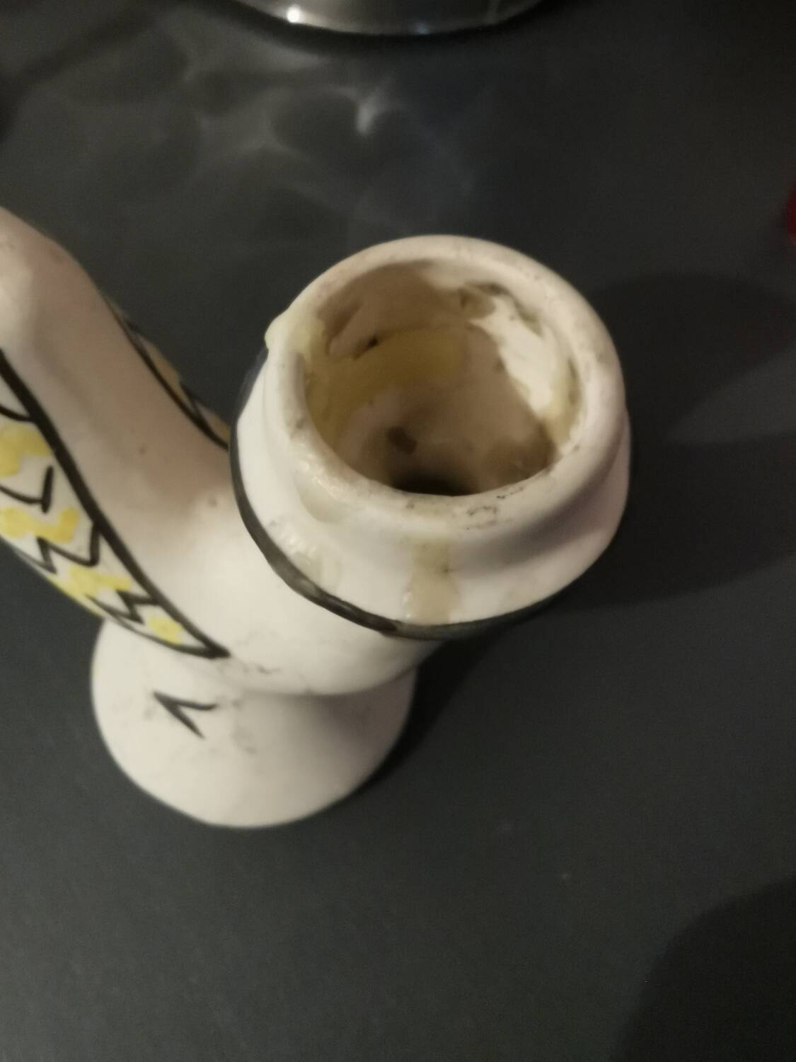 Rare jean de lespinasse ceramic lamp base