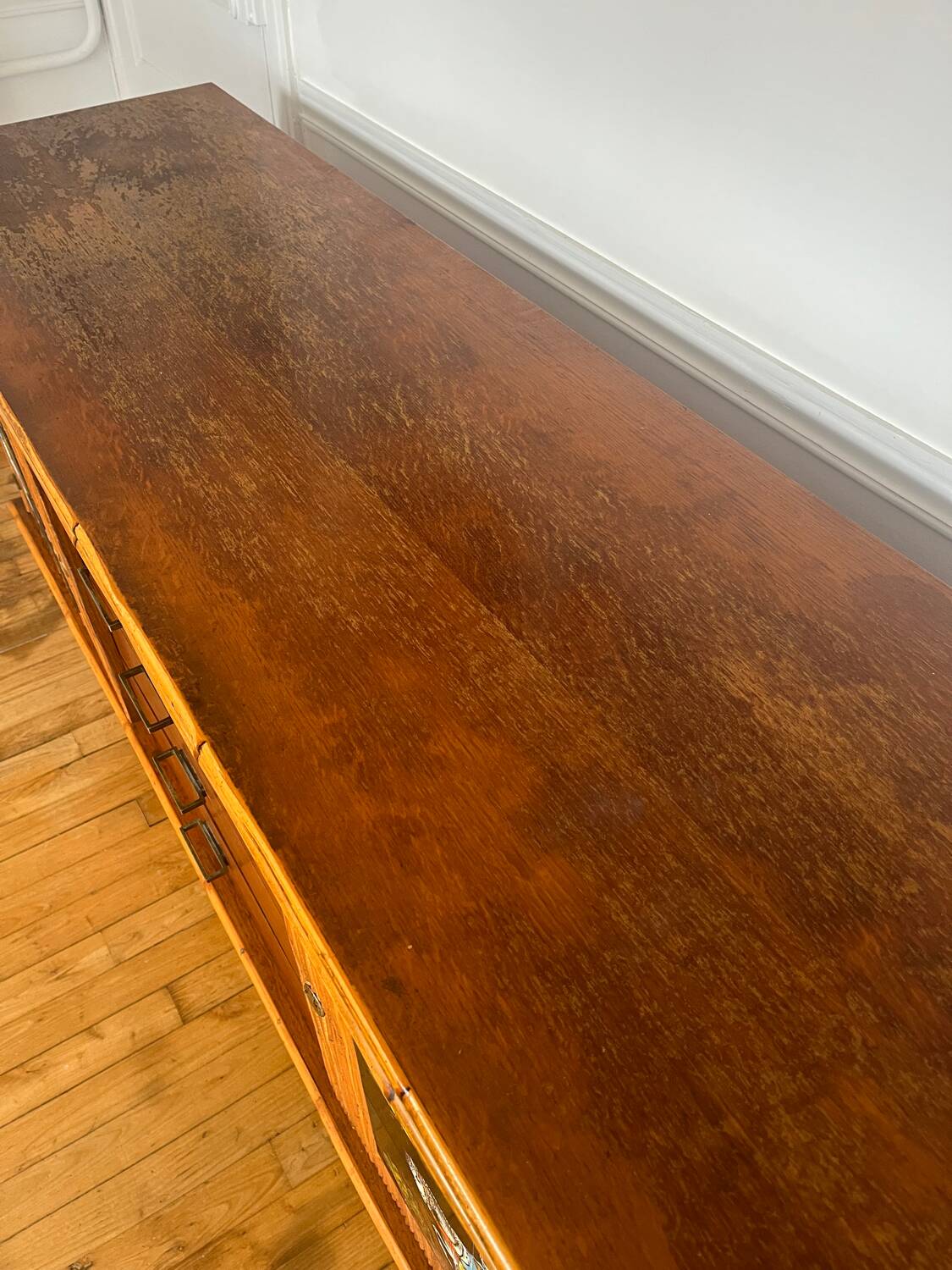Enfilade en rotin Audoux et Minnet années 50