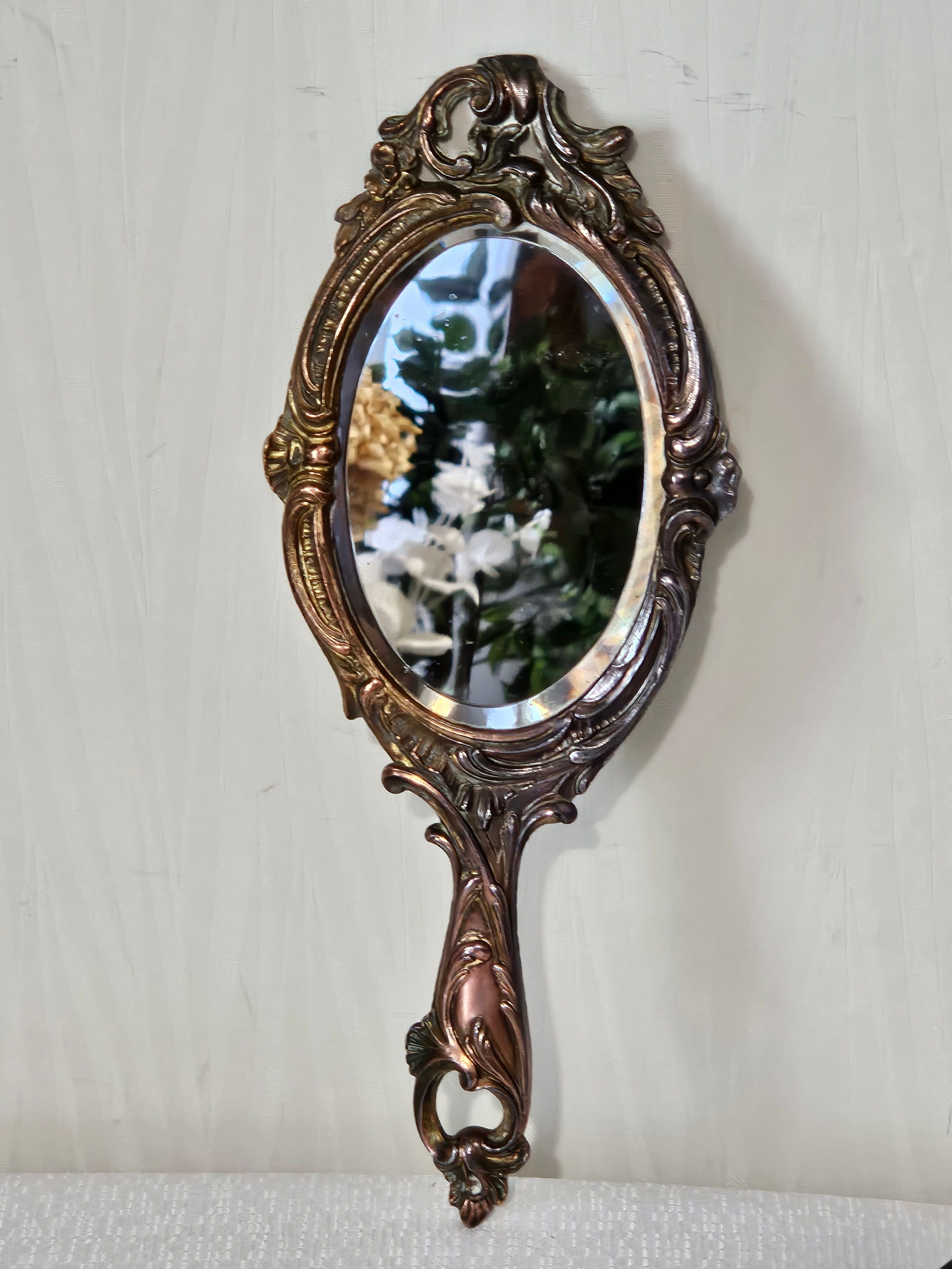 Louis XV style hand mirror