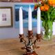 Candlestick three ceramic branches Vallauris the 1950s vintage