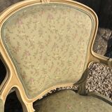 Paire de fauteuils cabriolets Louis XV