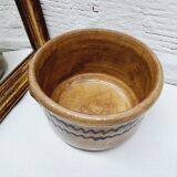 Glazed terracotta pot
