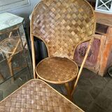 Fauteuils dit "corbusier" et sa table basse