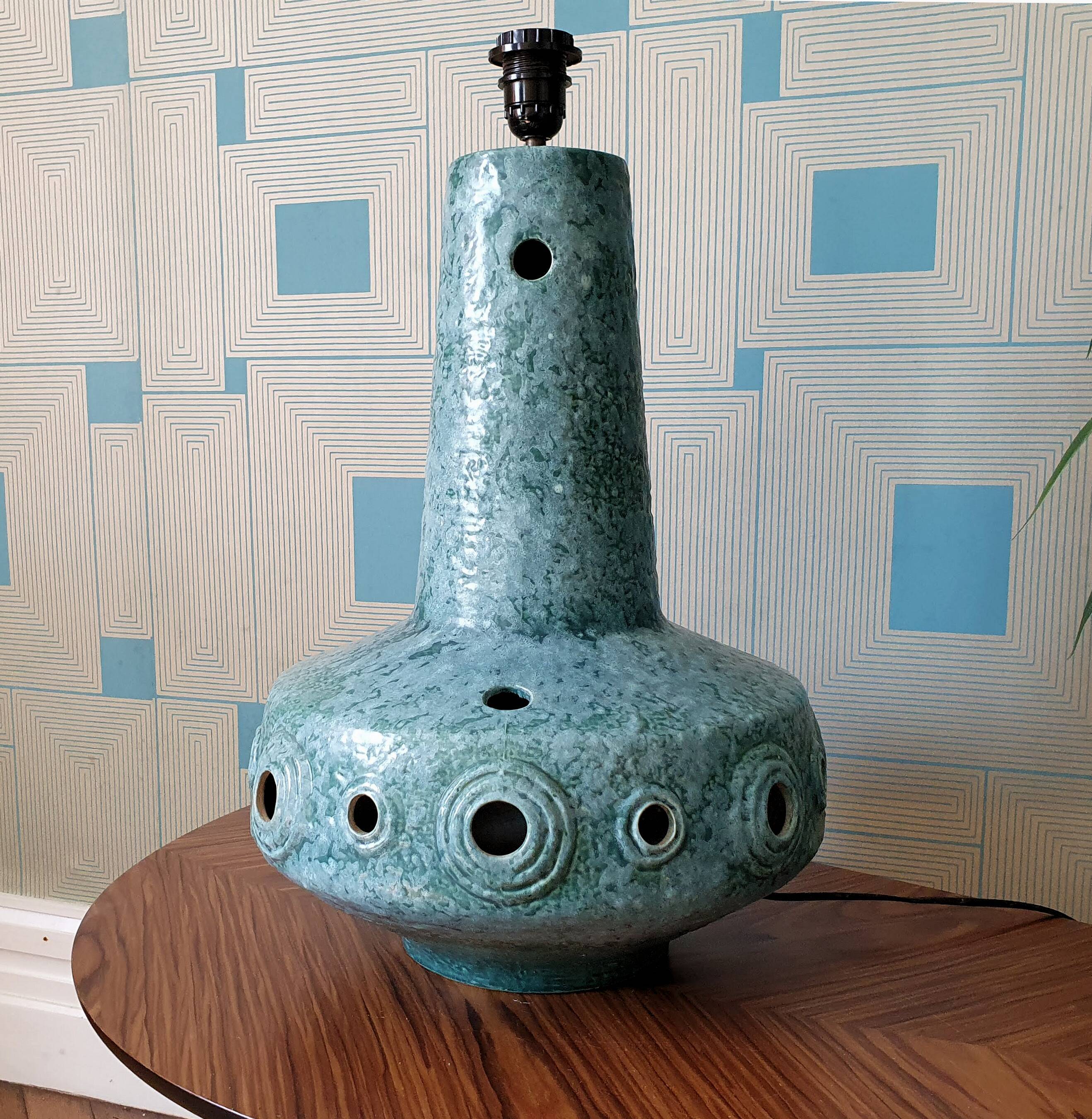 Ceramic lamp from the 70s