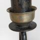 Duo of brutalist Art-popular candlesticks 50s