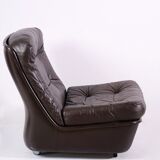 Modular leather sofa by michel cadestin for airborne