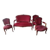 Salon complet style Louis XV, restauré