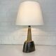 Oval ceramic table lamp, Nils Kähler for HAK, Denmark, 1970