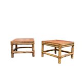 Bamboo end tables