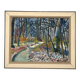 Swedish Oil on Canvas – “Forest” by Eyvind Olesen – Dated 1957