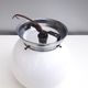Former bistro ceiling lamp - Half-spherical globe in white opaline - 1950