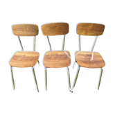 Wooden formica chairs