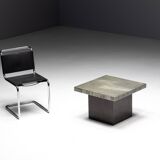 Table Basse Gravée en Aluminium par Marc D'haenens, Belgique, 1970s