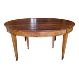 oval mahogany table