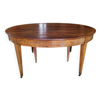 table ovale en acajou
