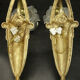 Pair of wall lamps period Art Deco style