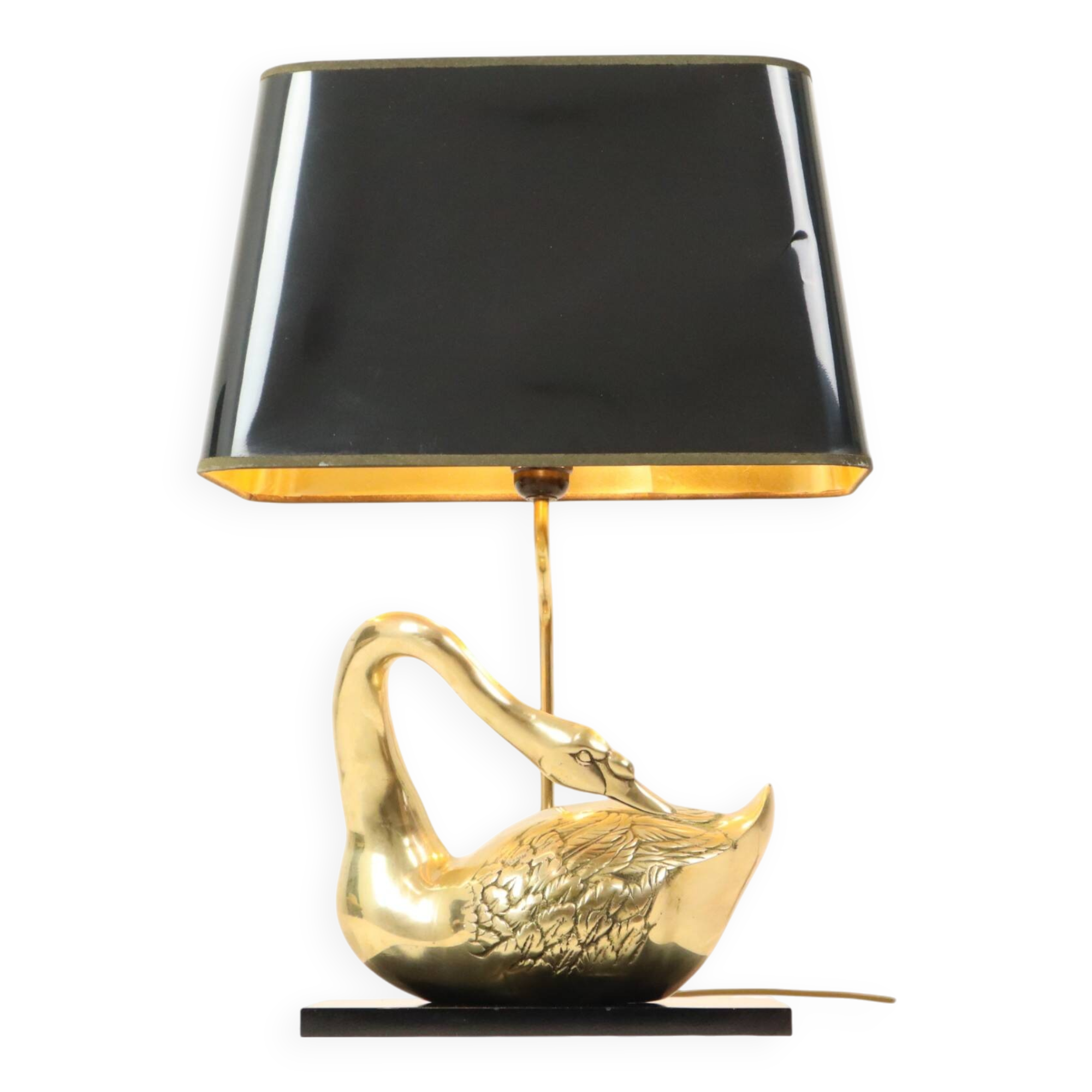 Large Swan Lamp Hollywood Regency Table Lamp Regina Italy 58cm