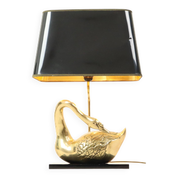 Large Swan Lamp Hollywood Regency Table Lamp Regina Italy 58cm