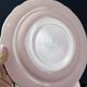 8 vintage dessert plates Salins powder pink