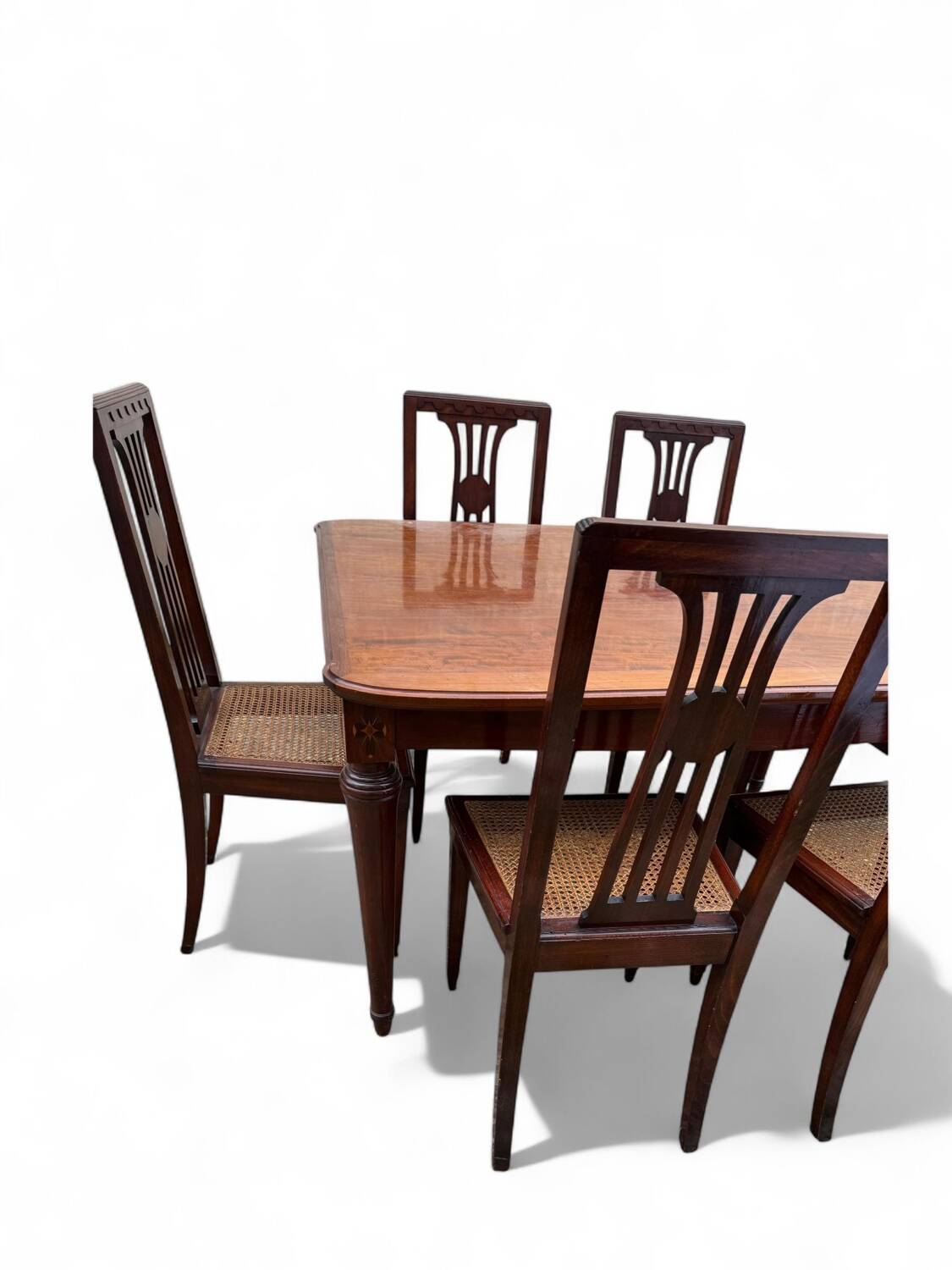 Beautiful Art Deco set Table + 4 chairs