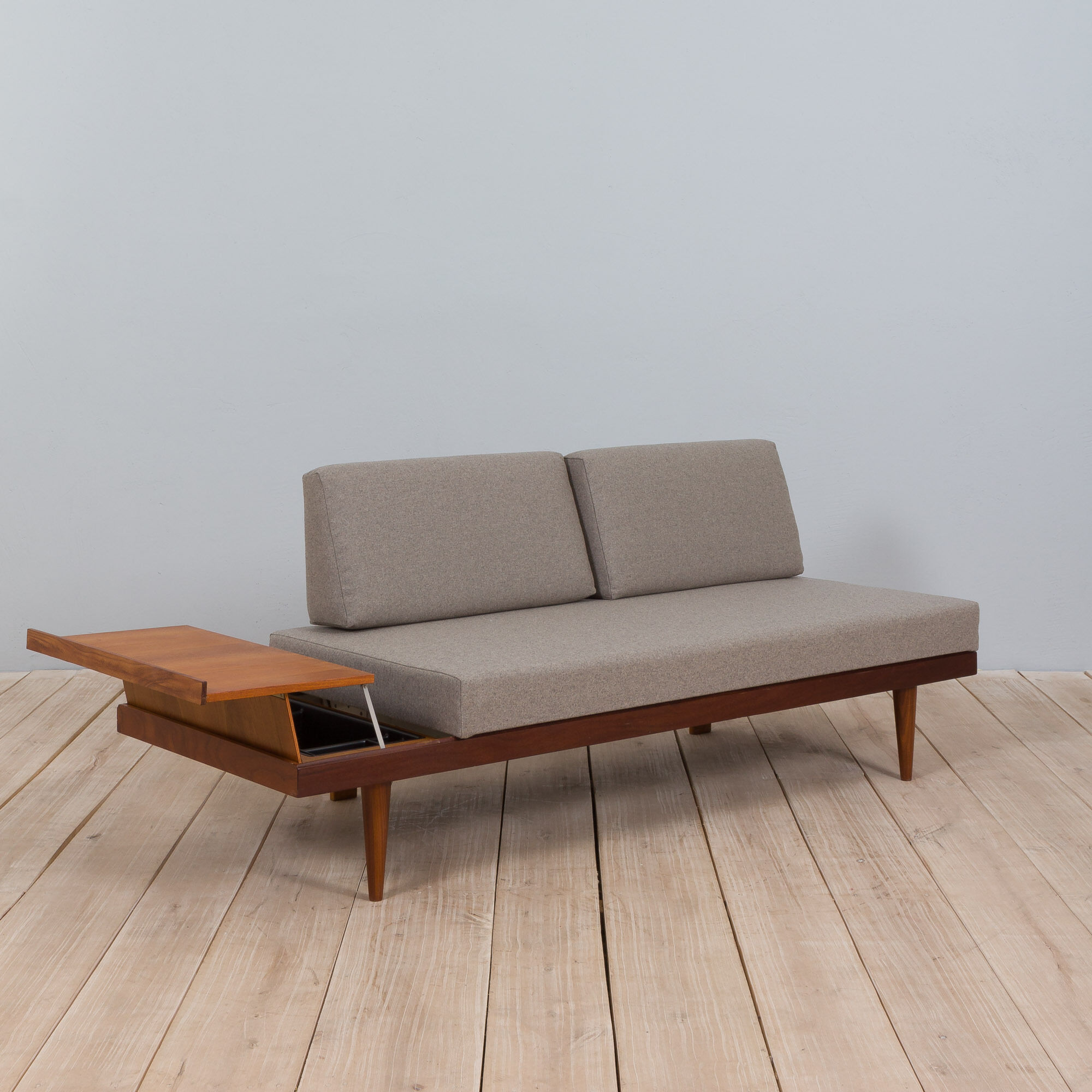 Teak Daybed Svanette With Side Table By Ingmar Relling For Swane Ekornes, 1960s