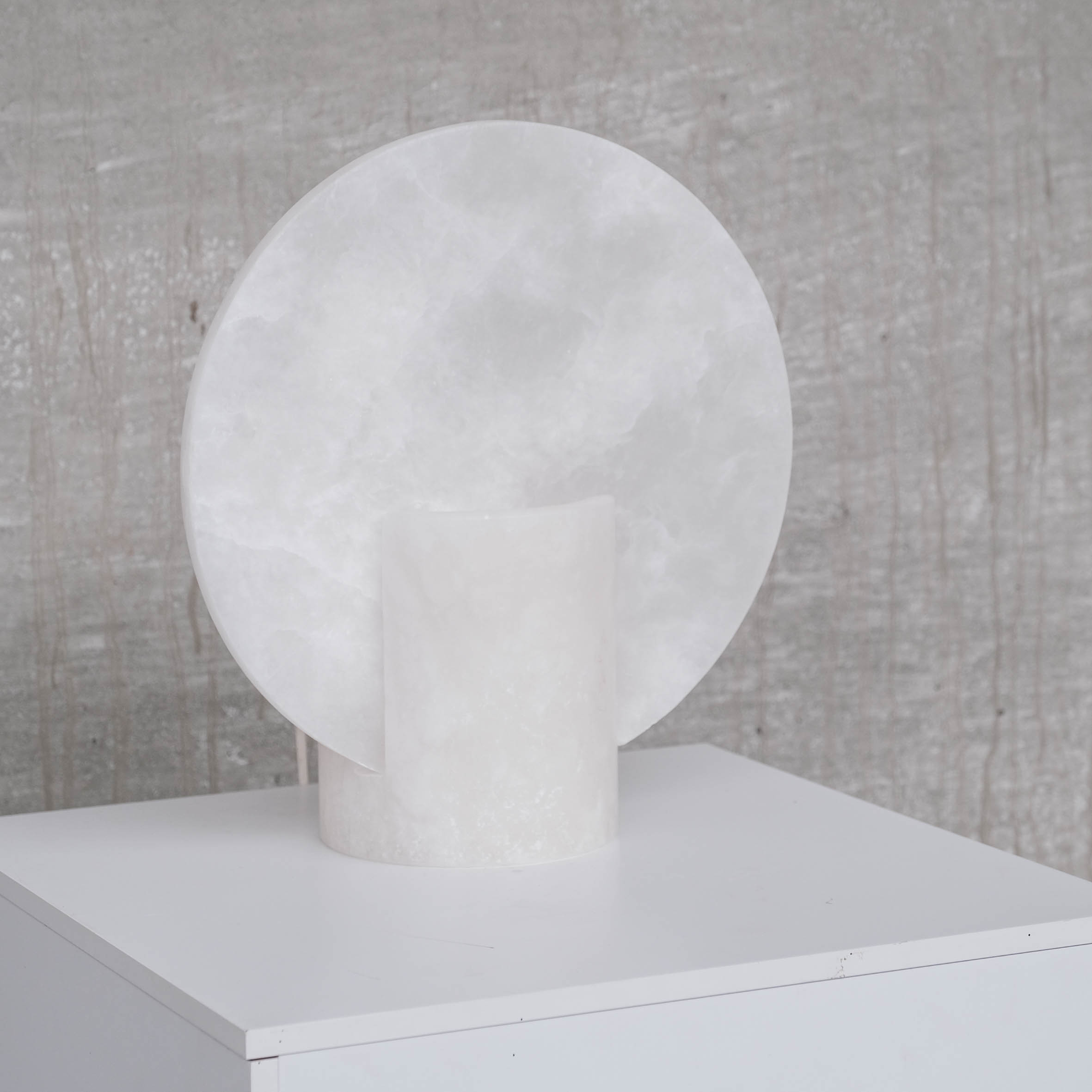 Pair of alabaster spanish table lamps