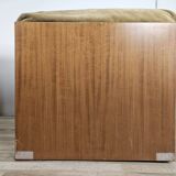 Three fabric lounge chairs 70s