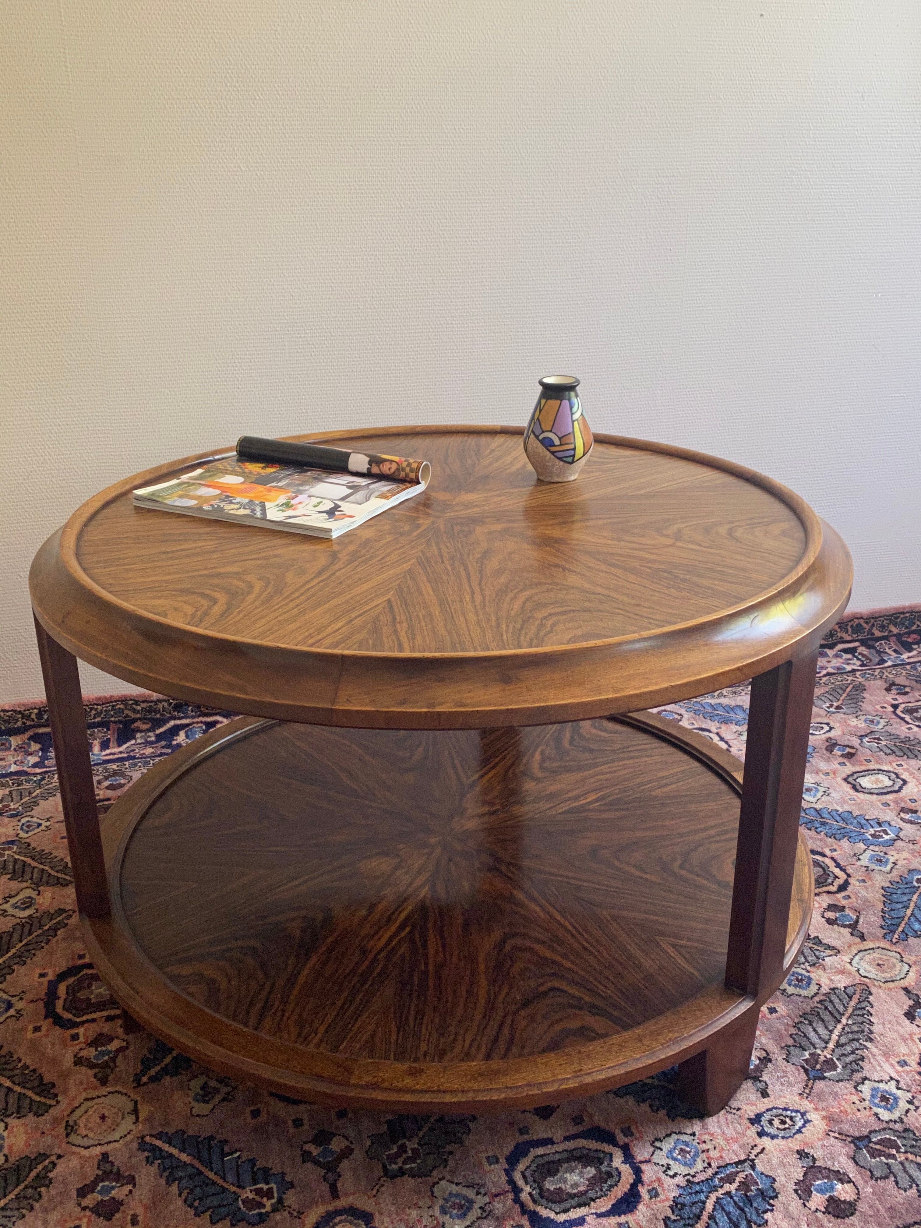 Majorelle walnut coffee table