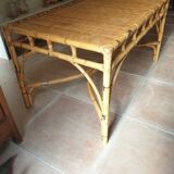 Rattan dining table