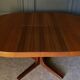 Table Baumann scandinave ronde 1970 rallonges a systeme 4 à 8 personnes