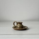 Pyrite stoneware candle holder