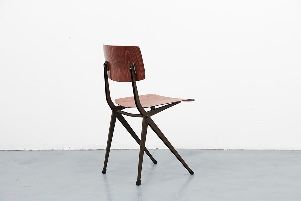 Marko S201 "Spinstoel" Oak / Brown Chair