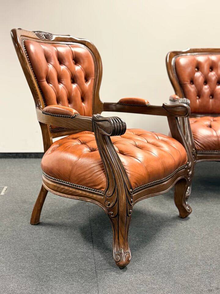 Original Vintage Chesterfield Chippendale Living Room set