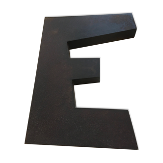 Old metal sign letter