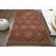 1970s Vintage Turkish Oushak Handmade Wool Cotton Red Area Rug 169x280
