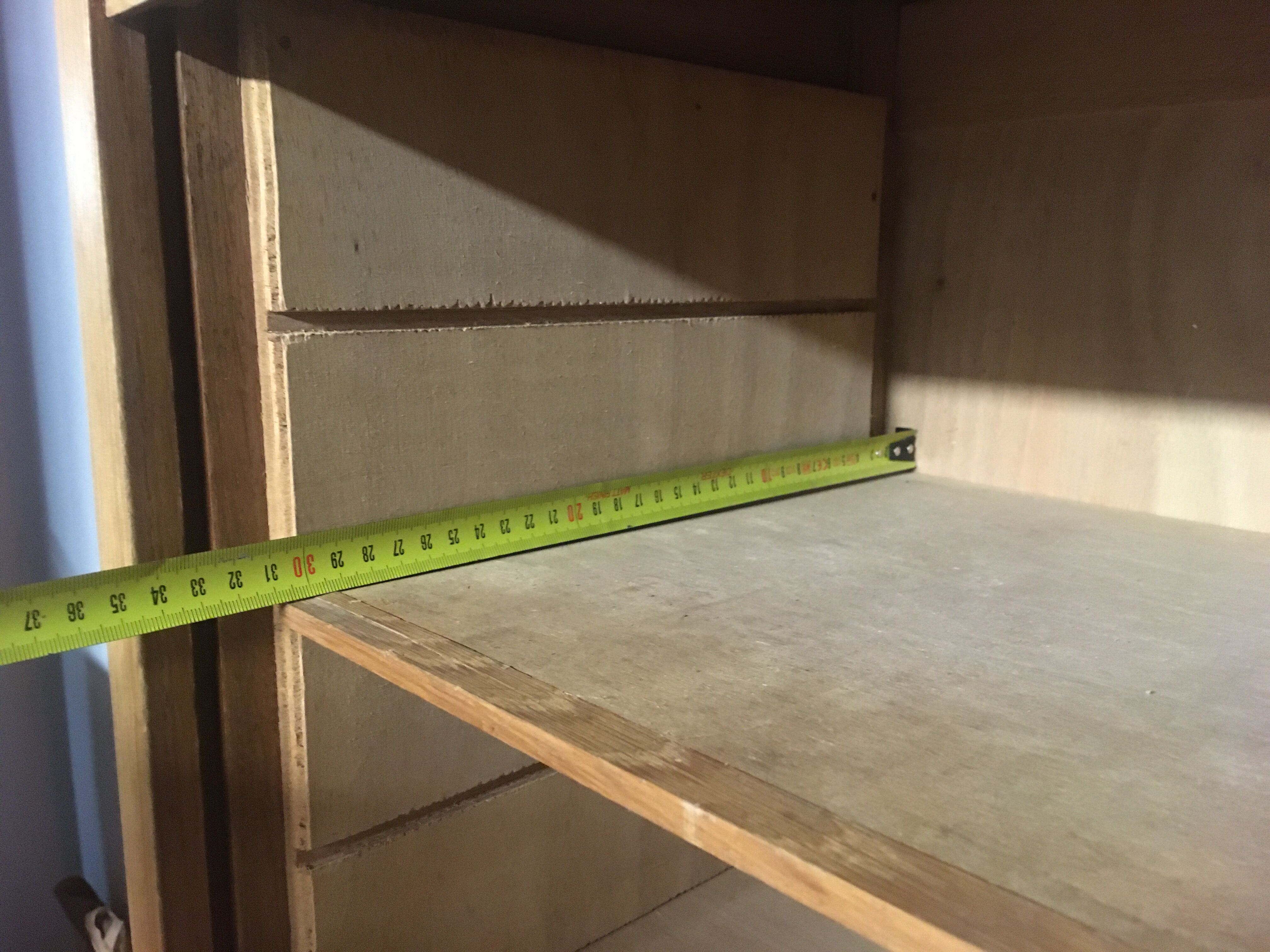 Gold oak double curtain binder