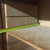 Gold oak double curtain binder