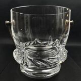 Daum France Sorcy model ice bucket in clear crystal